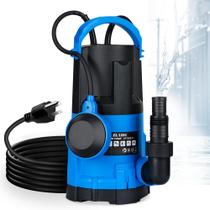 Bomba de água submersível ZLAISS 1HP 3700 L/h com interruptor flutuante
