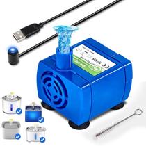 Bomba de Água USB com LED para Bebedouro Fonte de Água Bivolt Bomba de Água USB com LED para Bebedouro Fonte de Água Bivolt