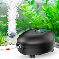 Bomba de aire para acuario AQQA 2.5W silenciosa para oxígeno 110V hasta 40 galones
