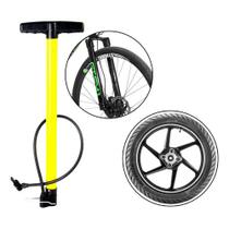 Bomba de Ar de Encher Pneu Bike Moto Bicicleta Carro Carrinho Calibrar Pneus Manual Mini Bonba Portátil Bola Futebol Vôlei Enxer Peneu Pequena