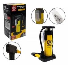 Bomba de Ar de Pé Retrátil em Alumínio 160Psi 3 Bicos SQ-3958 Bomba de Ar de Pé Retrátil em Alumínio 160Psi 3 Bicos SQ-3958