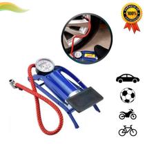Bomba De Ar de Pedal Manual para Encher Pneu Bike, Bicicleta, carro, moto, bola, boia