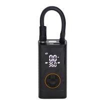 Bomba de Ar Eletrica Digital Portátil Encher Pneu Carro Moto Bike Bola Mini Calibrador de Ar Preta Bomba de Ar Eletrica Digital Portátil Encher Pneu Carro Moto Bike Bola Mini Calibrador de Ar Preta