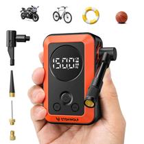 Bomba de Ar Elétrica Portátil ETENWOLF S0 para Bicicleta 150 PSI com Manômetro Bomba de Ar Elétrica Portátil ETENWOLF S0 para Bicicleta 150 PSI com Manômetro
