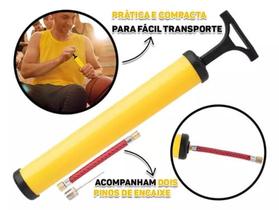 Bomba de ar manual encher bolas piscina para inflaveis com bico e mangueira