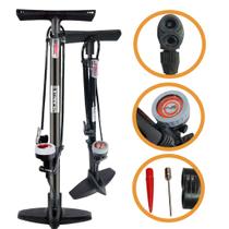 Bomba de Ar Manual Encher Pneu Bicicleta Bike Carro Moto 160psi Profissional - Starfer