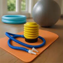 Bomba De Ar Manual Fole Para Encher Bola Pilates Boia Bexiga Piscina