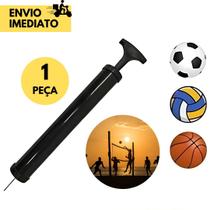 Bomba de Ar Manual para Encher Bolas de Futebol Basquete Vôlei Futsal Balão de Bexiga, Pneu de Bicic