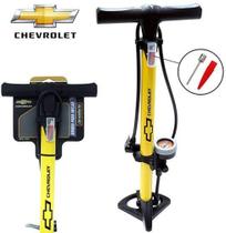 Bomba de Ar Manual para Inflaveis com Manometro e Pe com Bico e Punho - Chevrolet Western