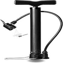 Bomba de Ar Manual Portátil com Bico Multiuso Preto