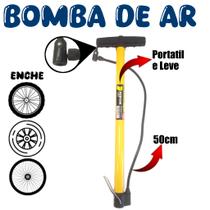 Bomba de ar para encher pneu de bicicleta enche pneu carro moto bike 50cm vertical Fertak