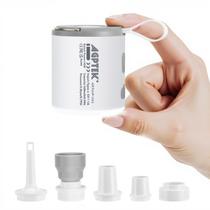 Bomba de ar portátil AGPTEK 5.5kPa 1600mAh com LED cinza claro