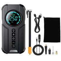 Bomba De Ar Portátil Inteligente Recarregável Automatico Digital, Calibrador Compressor de Ar de Encher Pneu +180PSI