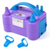 Bomba de balão elétrica portátil NuLink Dual Nozzle Purple Bomba de balão elétrica portátil NuLink Dual Nozzle Purple