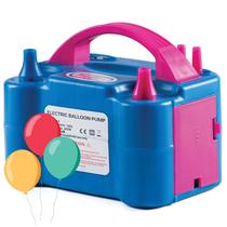 Bomba de balão elétrica Prextex portátil com ventilador de ar azul Bomba de balão elétrica Prextex portátil com ventilador de ar azul