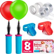 Bomba de balão: kit Balloon Arch, conjunto de 8 com 2 bombas de ar Bomba de balão: kit Balloon Arch, conjunto de 8 com 2 bombas de ar