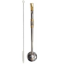 Bomba De Chimarrão de Cuia Com Rosca Aço Inox 304 Banho Ouro Bomba De Chimarrão de Cuia Com Rosca Aço Inox 304 Banho Ouro