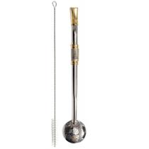 Bomba De Chimarrão de Cuia Com Rosca Aço Inox 304 Banho Ouro Bomba De Chimarrão de Cuia Com Rosca Aço Inox 304 Banho Ouro