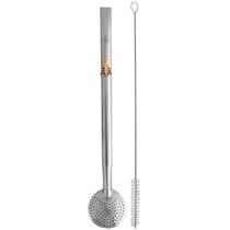 Bomba De Chimarrão Tereré Aço Inox 23cm Com Rosca Pingente Bomba De Chimarrão Tereré Aço Inox 23cm Com Rosca Pingente