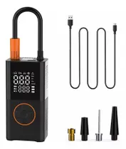 Bomba De Encher Pneu De Carro Bike Moto Digital Eletrica Portátil 2000 mAh sem fio luz de emergência LED Visor Maior 2024