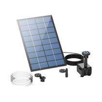 Bomba de Fonte Solar 2,5W com 6 Bicos e Tubo de 4 Pés para Jardim, Lago e Banho Bomba de Fonte Solar 2,5W com 6 Bicos e Tubo de 4 Pés para Jardim, Lago e Banho