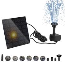 Bomba De Fonte Solar Para Banheiras De Pássaros, Lagos E Jardins Com Múltiplos Bicos - Bomba De Água Bomba De Fonte Solar Para Banheiras De Pássaros, Lagos E Jardins Com Múltiplos Bicos - Bomba De Água