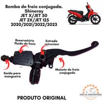 Bomba De Freio Shineray Jet 2020 -2025 Todas com freio conjugado reservatorio fluido de freio