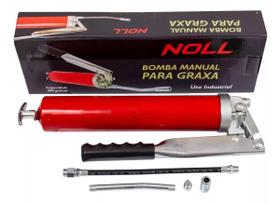 Bomba De Graxa 500g Engraxadeira Bico Rígido E Flexível