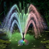 Bomba de lago flutuante Fountain JuTai LED com filtro, cabo de 10 m