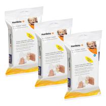 Bomba de mama e toalhetes acessórios Medela Quick Clean 72 Wipes