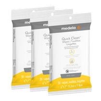 Bomba de mama e toalhetes acessórios Medela Quick Clean 90ct x3