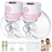 Bomba de mama elétrica dupla vestível TSRETE 180mL - rosa
