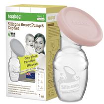 Bomba de mama manual de silicone com tampa de qualidade alimentar de 100 ml Bomba de mama manual de silicone com tampa de qualidade alimentar de 100 ml