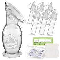 Bomba de mama manual Hakaa 150mL com kit coletor de silicone Bomba de mama manual Hakaa 150mL com kit coletor de silicone