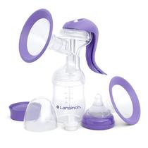 Bomba de mama manual Lansinoh com flange confortável de 150 mL