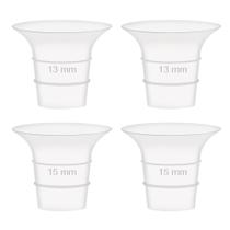 Bomba de mama Maymom com insertos de flange de 13 e 15 mm compatíveis Bomba de mama Maymom com insertos de flange de 13 e 15 mm compatíveis