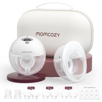 Bomba de mama Momcozy M5 Wearable Baby Mouth, pacote com 2 unidades, cinza