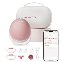 Bomba de mama Momcozy Mobile Flow M9, sem usar as mãos, vermelha