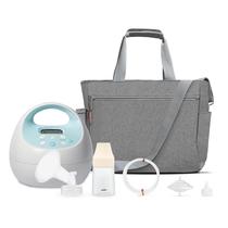Bomba de mama Spectra Baby S1 Plus Premier com bolsa cinza de 24 mm