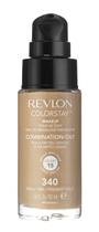 Bomba de maquiagem Revlon Colorstay 24HR SPF15 para pele oleosa e penteada 30 ml x2