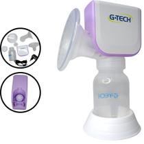 Bomba de Tira Leite Materno Automática Smart Branco e Roxo G-tech Bomba de Tira Leite Materno Automática Smart Branco e Roxo G-tech