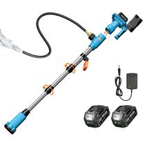 Bomba de transferencia de agua inalámbrica SEESII con varilla, con 2 baterías de 4000 mAh y cargador, compartimento de batería desmontable, bomba portátil de agua de 740 GPH 21V para jardín, sentina, barco, pozo, barriles de lluvia y sótano