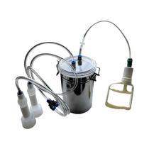 Bomba De Vácuo Manual Portátil De 2L Para Ordenha De Ovelhas E Vacas Com Balde E Garrafa Para