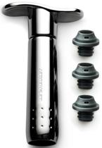 Bomba de Vácuo para Vinho Le Creuset - Aço Inox com 3 Rolhas