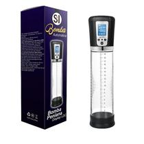 Bomba Desenvolvedora Peniana Pressão Automática Bocal de Silicone 28cm x 6cm 4 Intensidades Monitor LCD