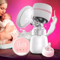 Bomba Digital Tira Leite Elétrica Materno USB Sucção C/ Mamadeira 180ml