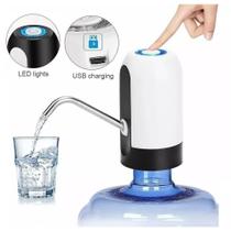 Bomba Elétrica Branca Para Galão De Água Recarregável Com LED - Water Dispenser
