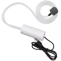Bomba Elétrica de oxigênio ar p/ Pesca Aquário fio Usb Bomba Elétrica de oxigênio ar p/ Pesca Aquário fio Usb