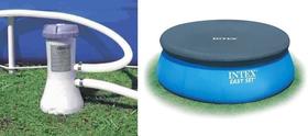 BOMBA FILTRANTE INTEX 2006 LH 110v + CAPA INTEX 2,44 M