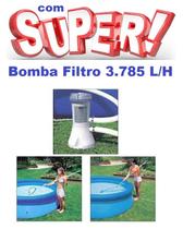 Bomba Filtrante Intex 3785 LH 110v + Kit de Limpeza Intex